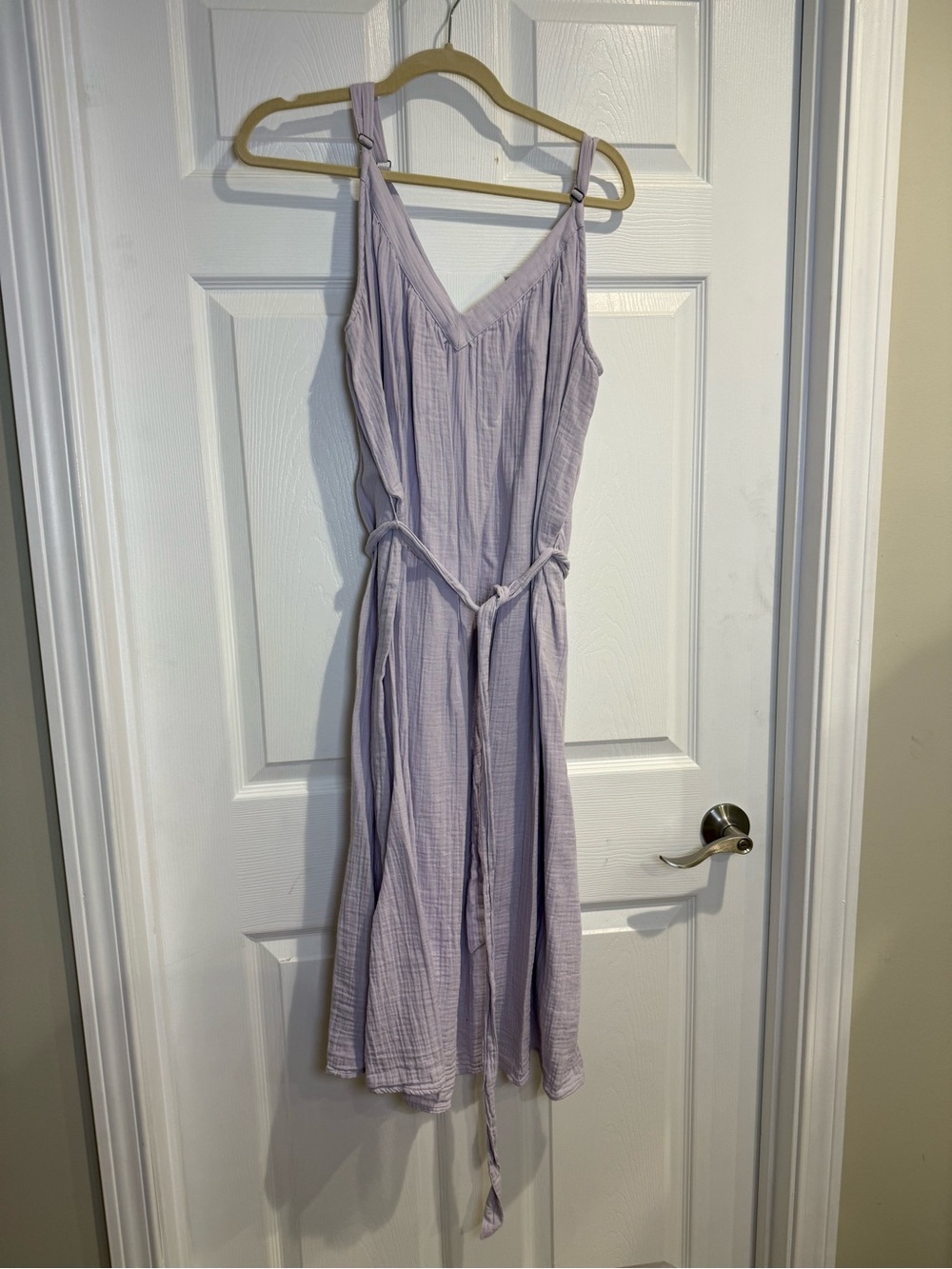 GAP Lilac V-Neck Sleeveless Midi Dress